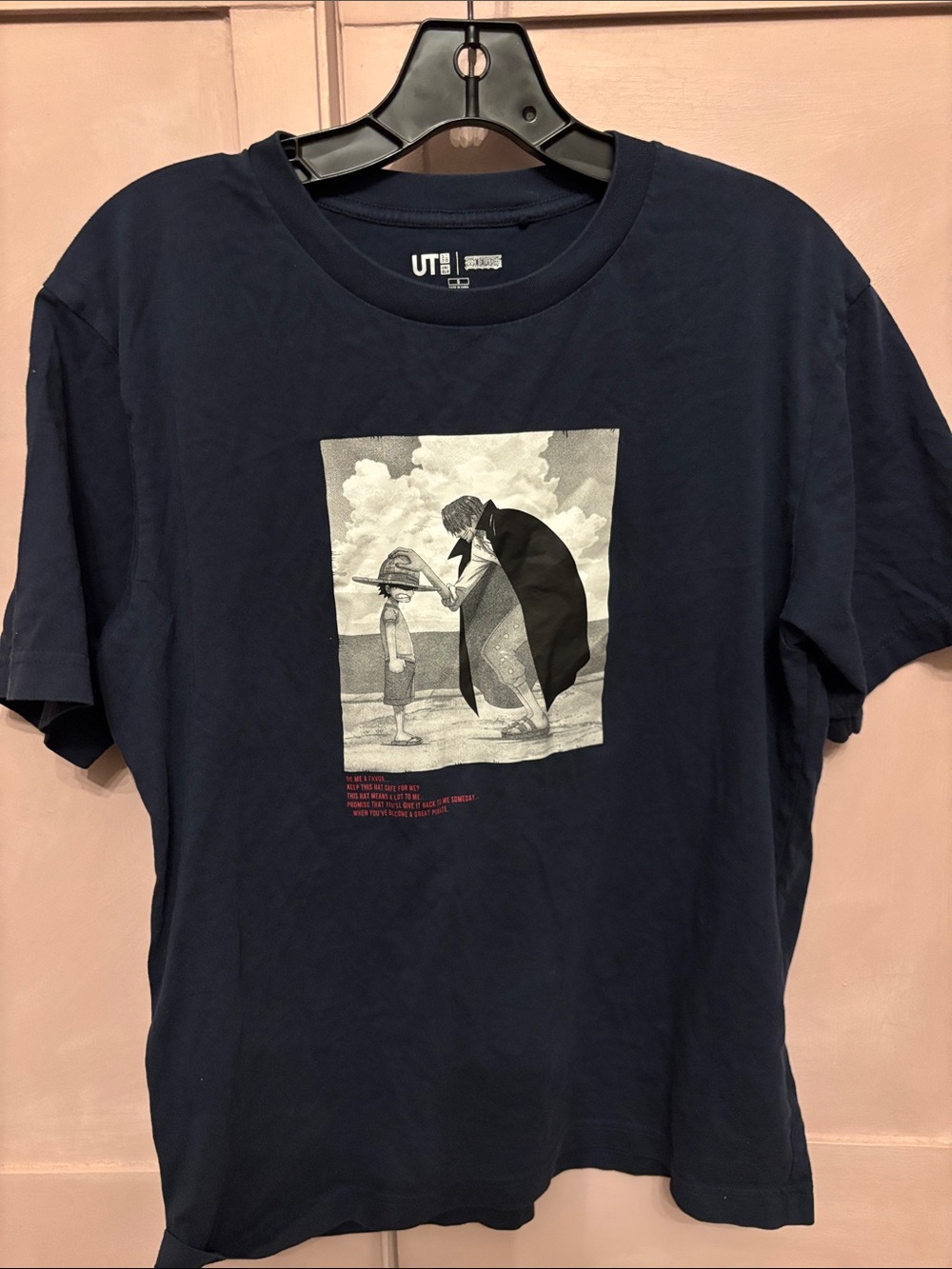 Uniqlo Navy Graphic Anime Tee
